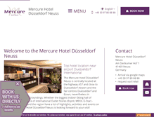 Tablet Screenshot of hotel-duesseldorf-neuss.com